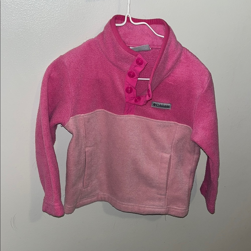 Columbia Pink Fleece Sweatshirt Cozy Outdoor Wear